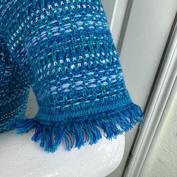 Lilly Pulitzer Beckington Sweaterdress Blue Grotto Metallic Tweed LG #131 - Picture 13 of 17